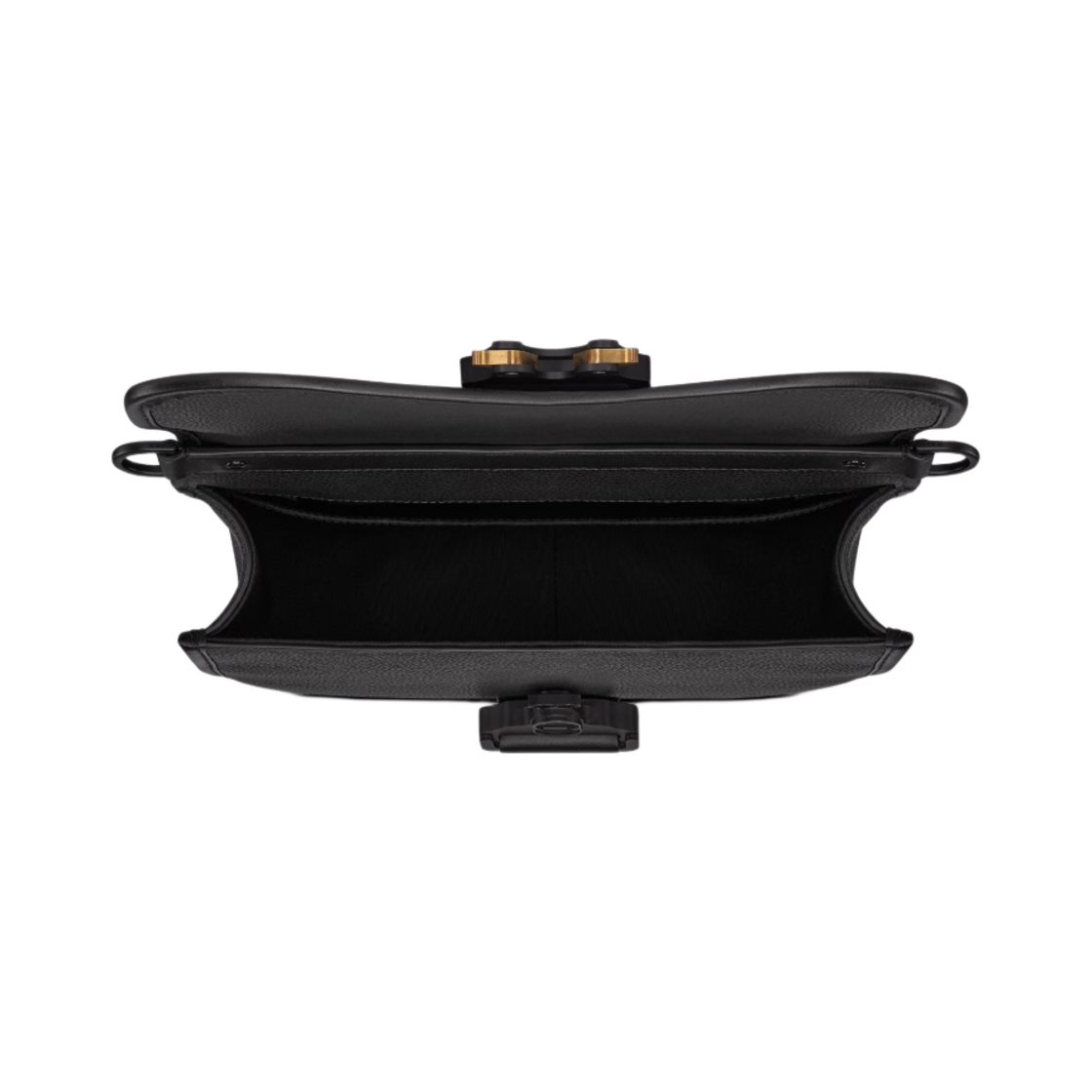 디올 스트랩 갤럽백 그레인드 카프스킨 블랙(Dior Gallop Bag with Strap Grained Calfskin Black) - 4