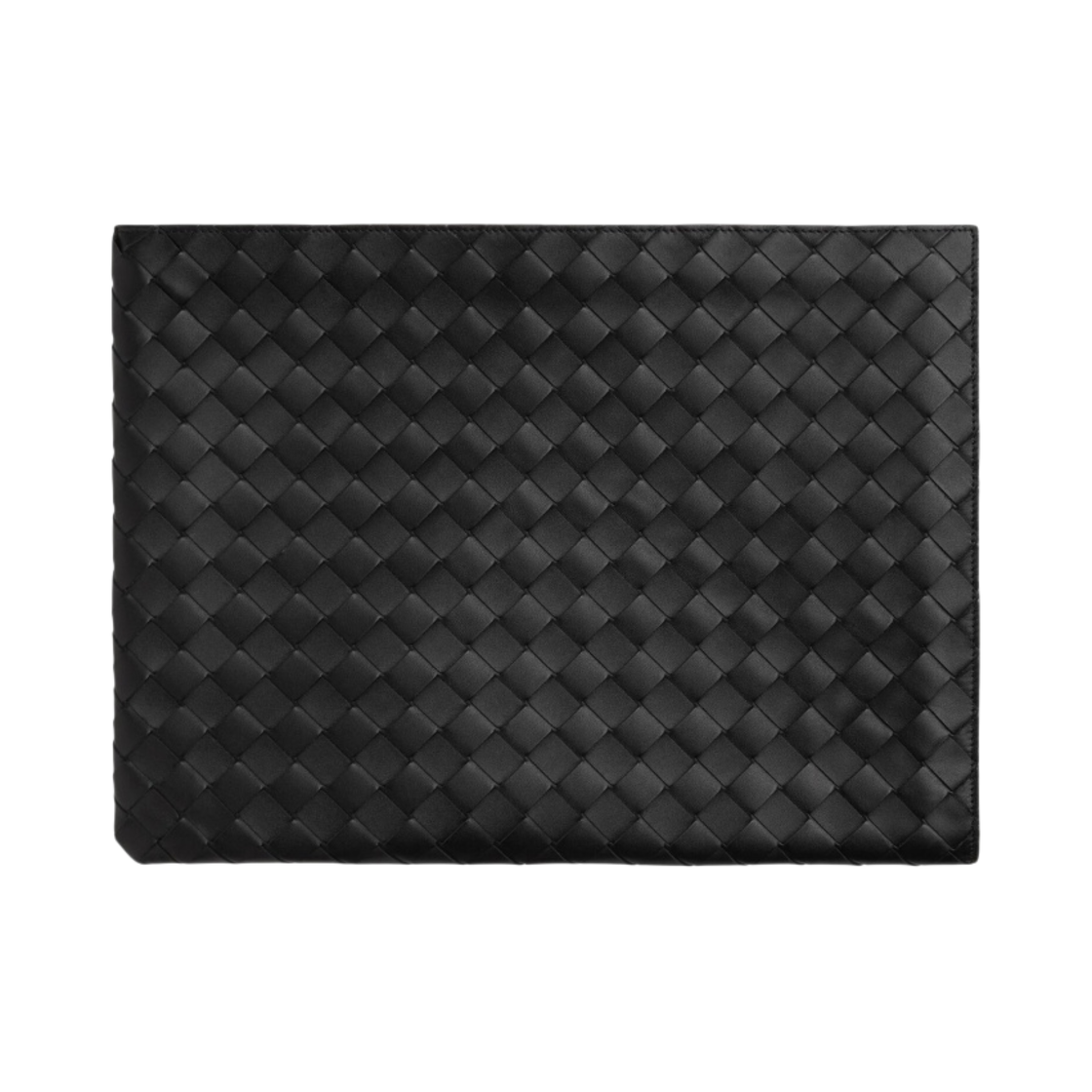 보테가 베네타 하프집 파우치 블랙 레드스톤(Bottega Veneta Half-Zip Pouch Black Redstone) - 1