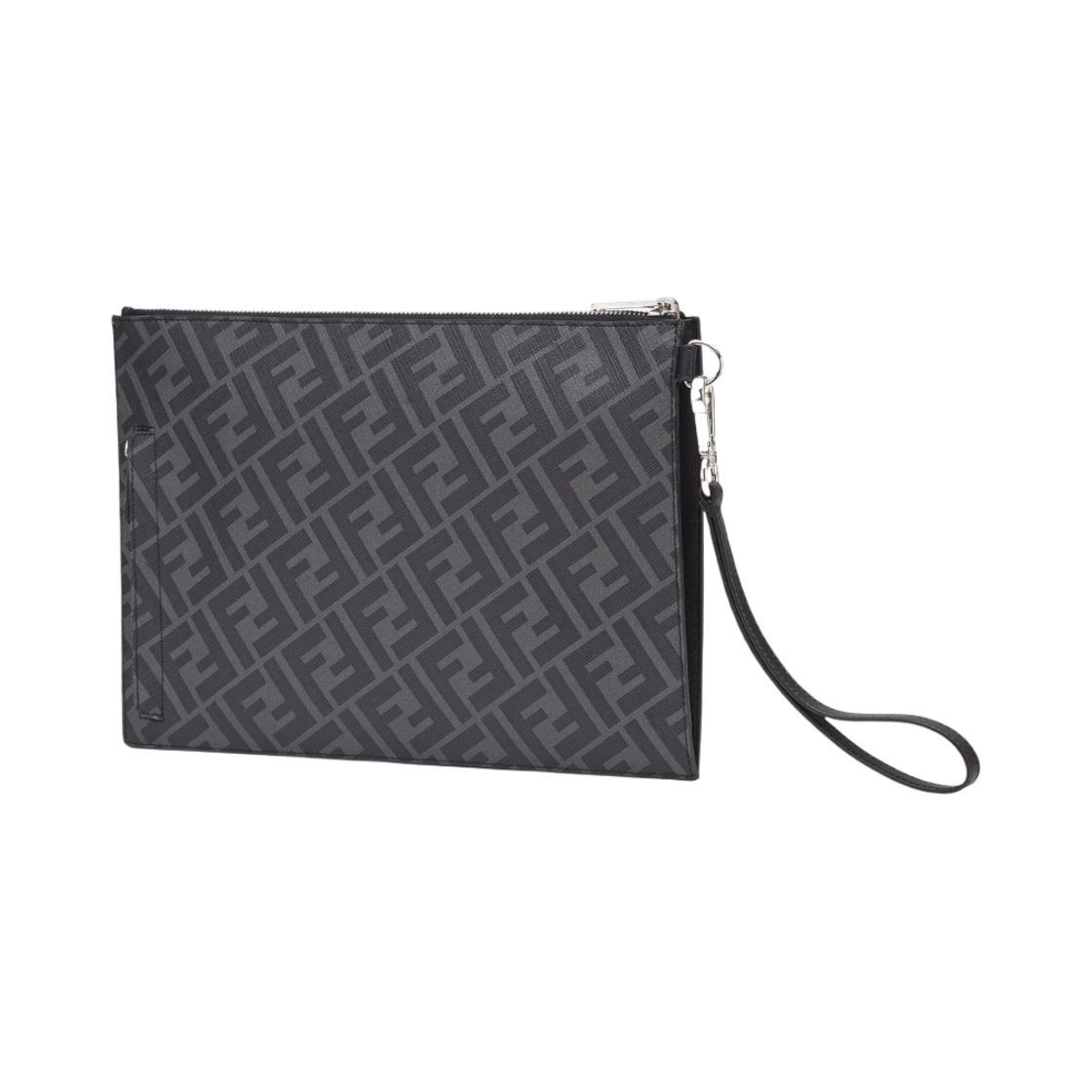 펜디 플랫 패브릭 파우치 그레이 옐로우(Fendi FF Motif Fabric Flat Pouch Grey Yellow) - 2