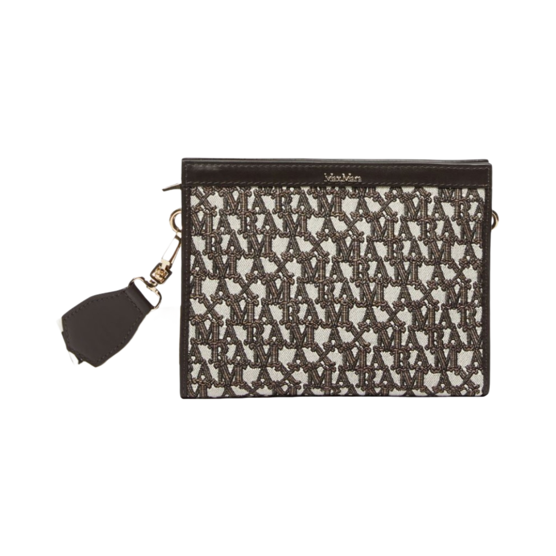 막스마라 코튼 스몰 클러치백 브라운(Max Mara Cotton Small Clutch Bag Brown) - 1