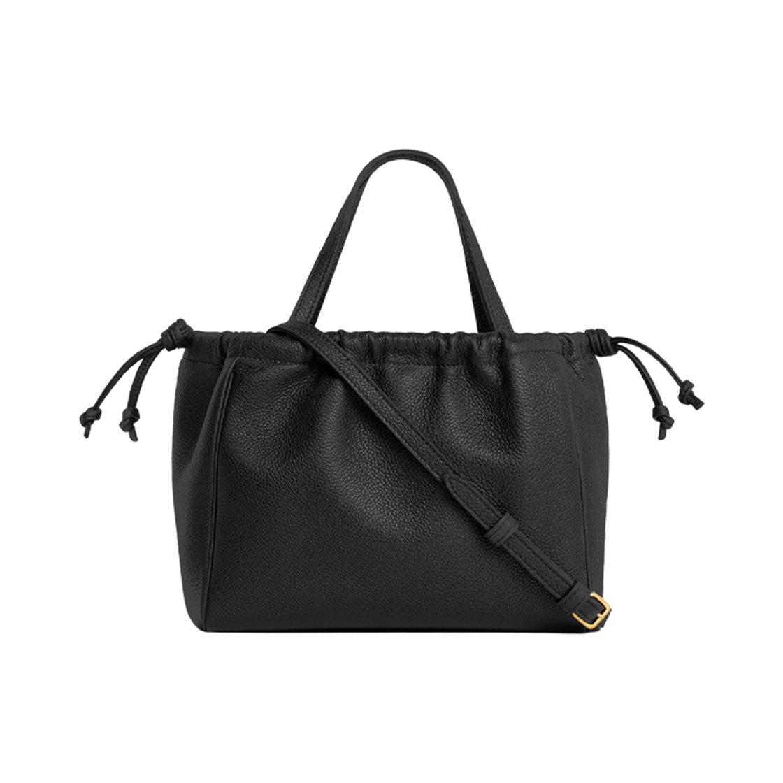 셀린느 스몰 카바스 드로우스트링 퀴르 트리옹프 그레인드 카프스킨 블랙(Celine Small Cabas Drawstring Cuir Triomphe in Grained Calfskin Black) - 3