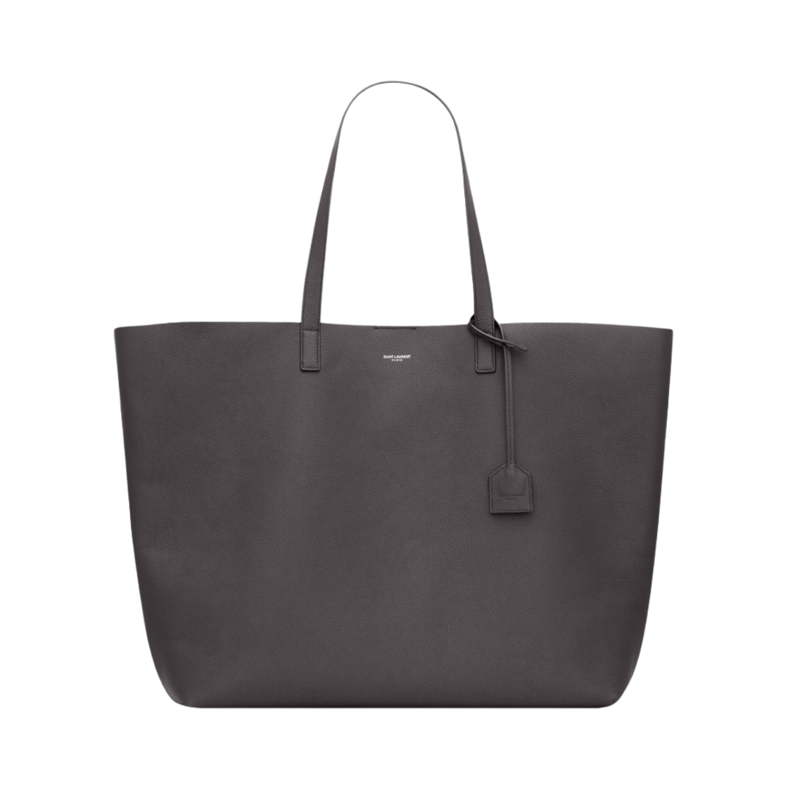 생로랑 볼드 이스트 웨스트 쇼핑 백 그레인 레더 스톰(Saint Laurent Bold East/West Shopping Bag in Grained Leather Storm) - 1