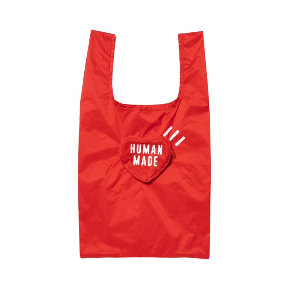 휴먼 메이드 패커블 하트 쇼퍼 스몰 레드(Human Made Packable Heart Shopper Small Red)