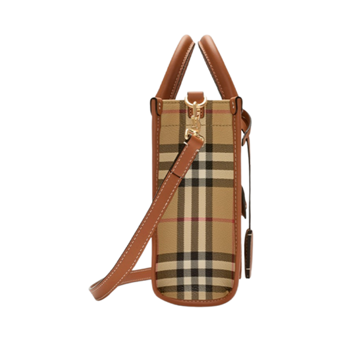 버버리 미니 프레야 토트 아카이브 베이지 브라이어 브라운(Burberry Mini Freya Tote Archive Beige Briar Brown) - 3