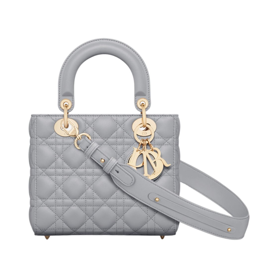 디올 스몰 레이디 백 마이 ABC디올 까나쥬 램스킨 이터리얼 그레이(Dior Small Lady Bag My ABCDior Cannage Lambskin Ethereal Gray) - 1
