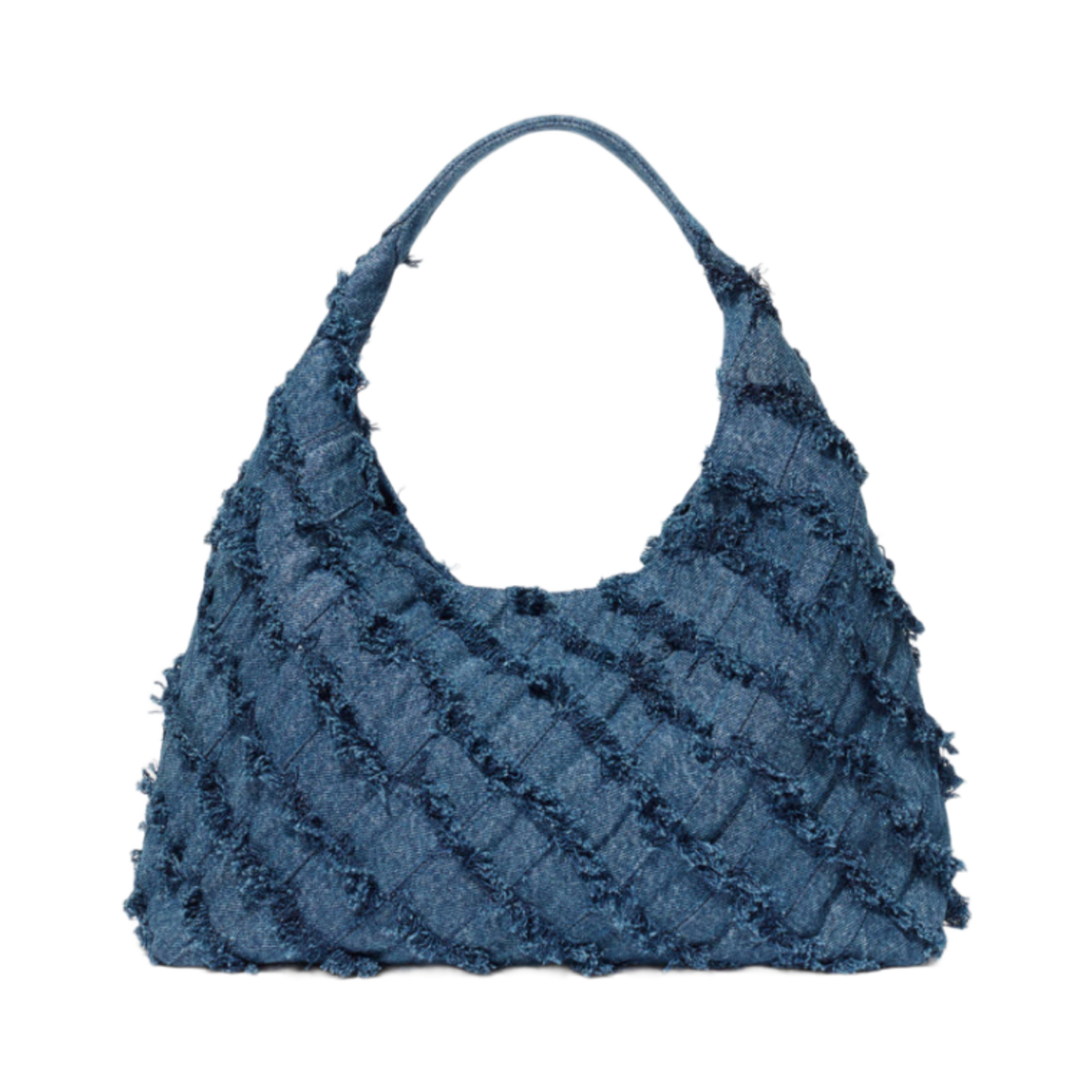 앤아더스토리즈 브레이드 데님 토트백 블루 데님(& Other Stories Braided Denim Tote Bag Blue Denim)