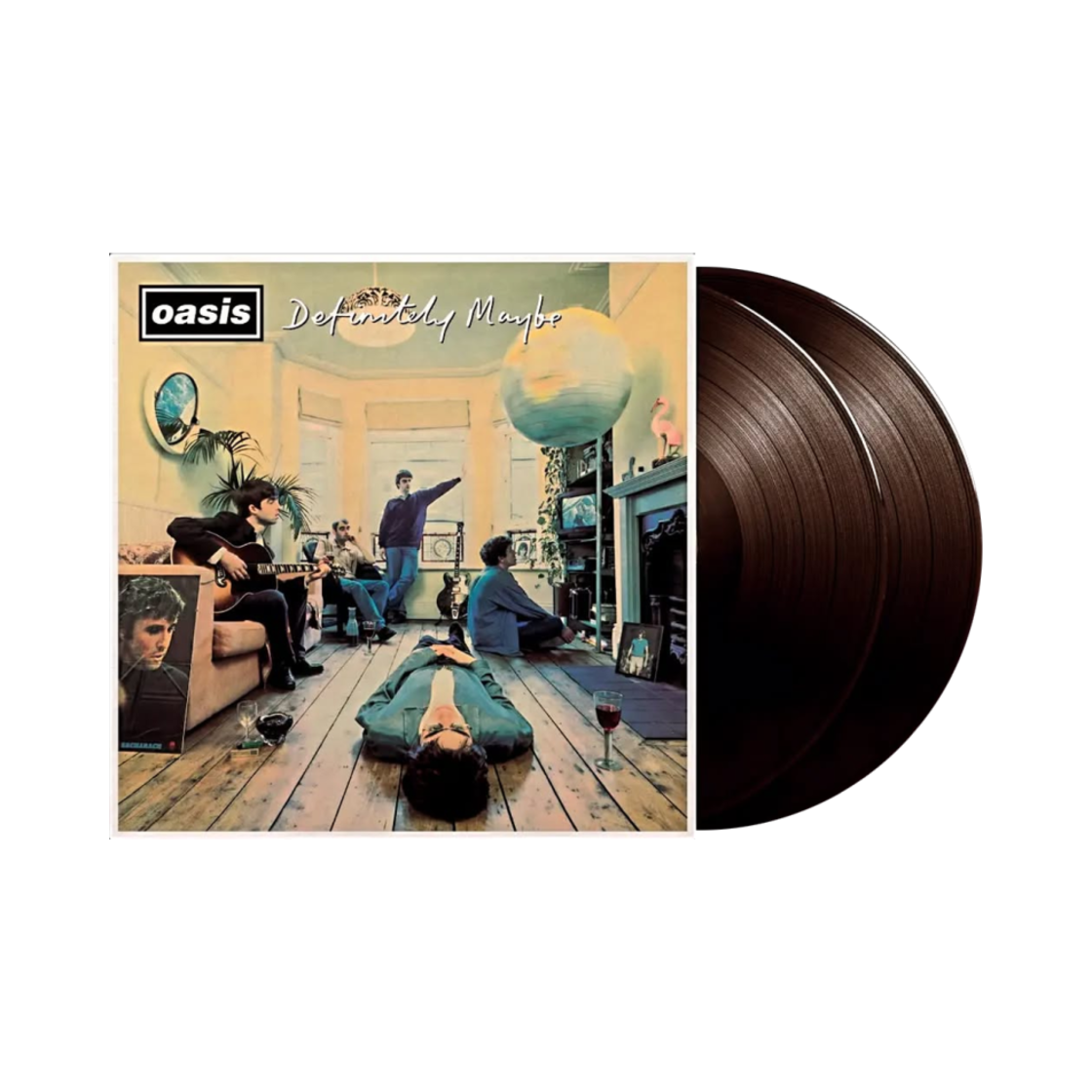 오아시스 정규 1집 데피니틀리 메이비 리마스터즈 LP Black (2LP)(Oasis 1st Album Definitely Maybe Remastered LP Black (2LP))