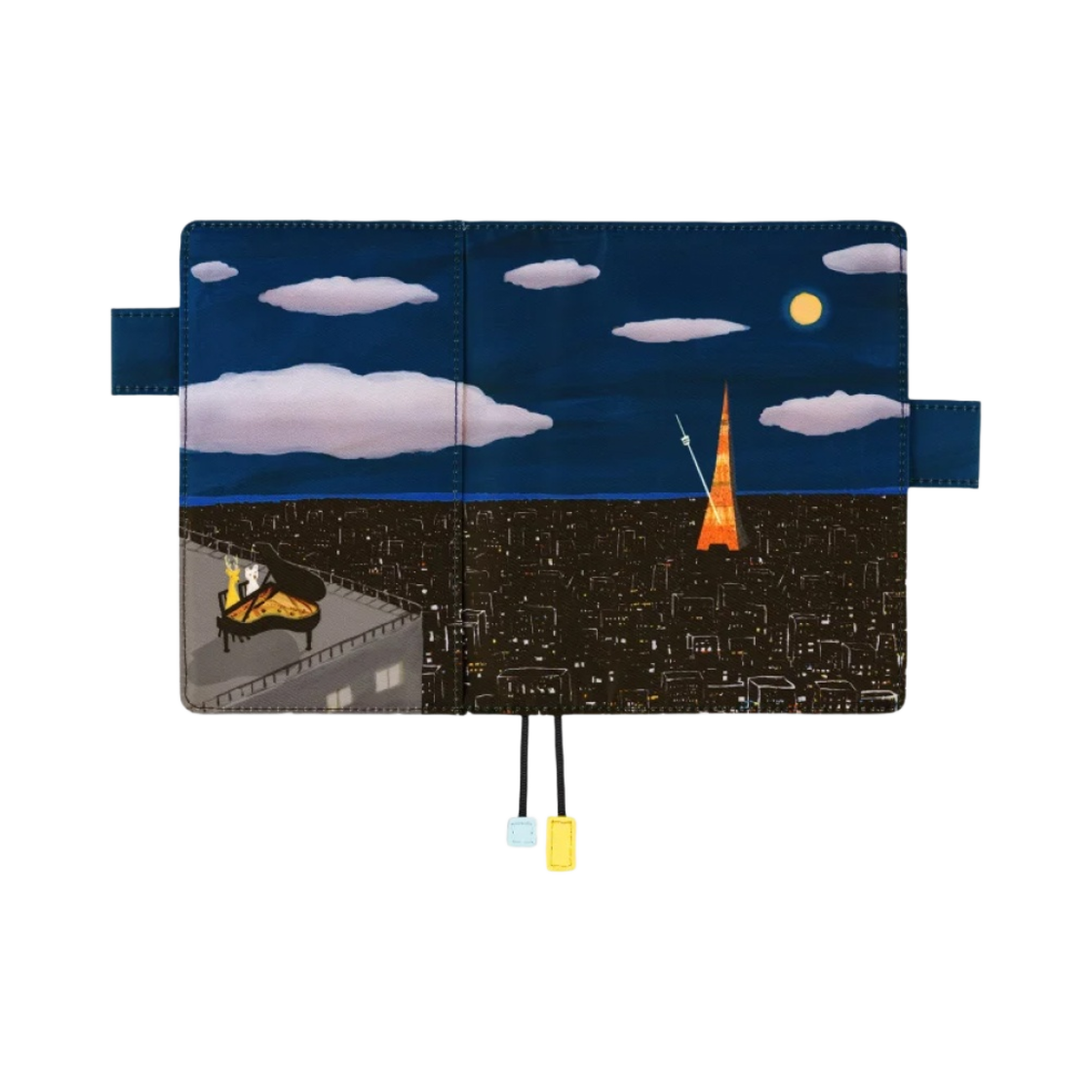 호보니치 테쵸 히로코 쿠보타 도쿄 메트로놈 A6 커버 네이비(Hobonichi Techo Hiroko Kubota Tokyo Metronome A6 Cover Navy) - 2