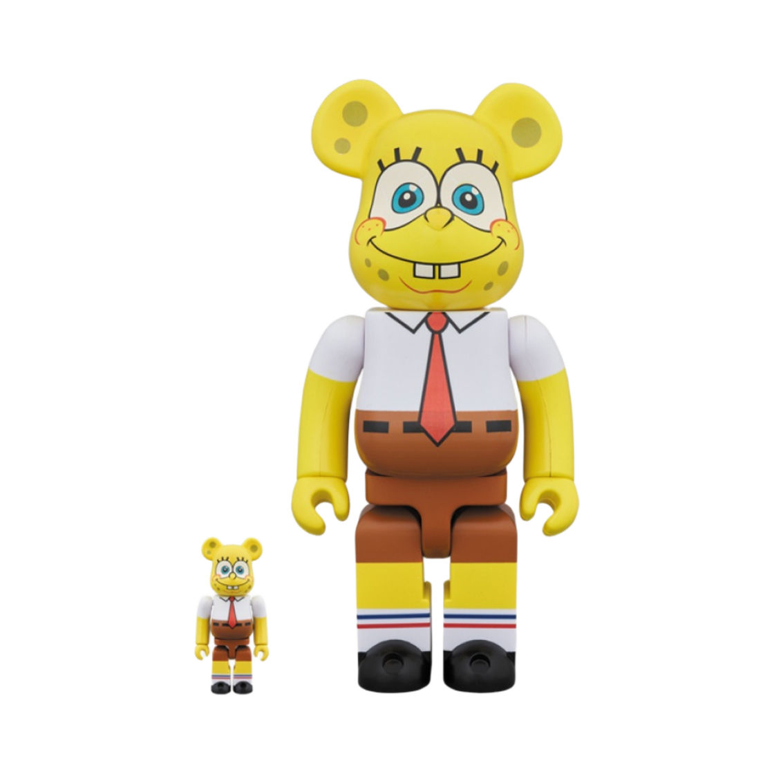 베어브릭 네모바지 스폰지밥 스폰지밥 100% & 400% 세트(Bearbrick SpongeBob Squarepants SpongeBob 100% & 400% Set) - 1