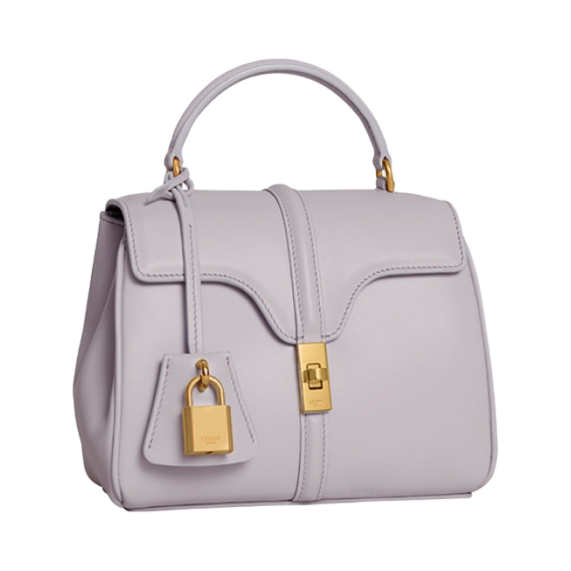 셀린느 미니 16 새티네이티드 카프스킨 라이트 라일락(Celine Mini 16 in Satinated Calfskin Light Lilac) - 2