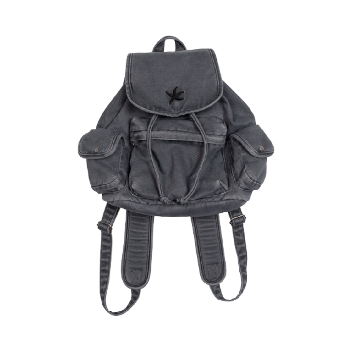 - The Coldest Moment Starfish Denim Backpack Charcoal