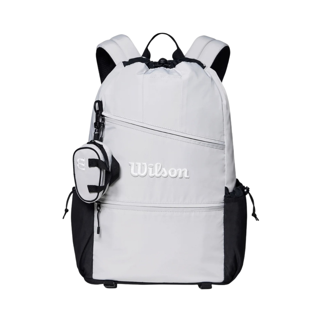 - Wilson Tennis Drawstring Backpack Light Grey