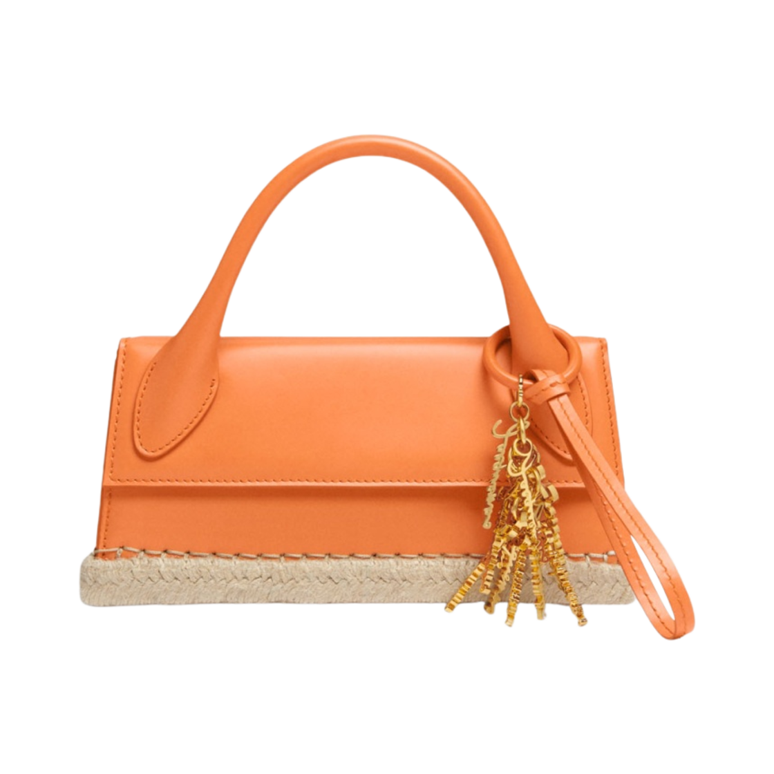 자크뮈스 르 치키토 롱 꼬르타도 에스파드리유 시그니쳐 핸드백 오렌지(Jacquemus Le Chiquito Long Cordao Espadrille Signature Handbag Orange) - 1
