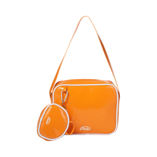 ☆人気☆【EMIS】☆ENAMEL SHOULDER BAG WITH COIN PURSE SE.T☆ 이미스 에나멜 숄더백 코인 퍼스 세트 블랙 | Emis | KREAM