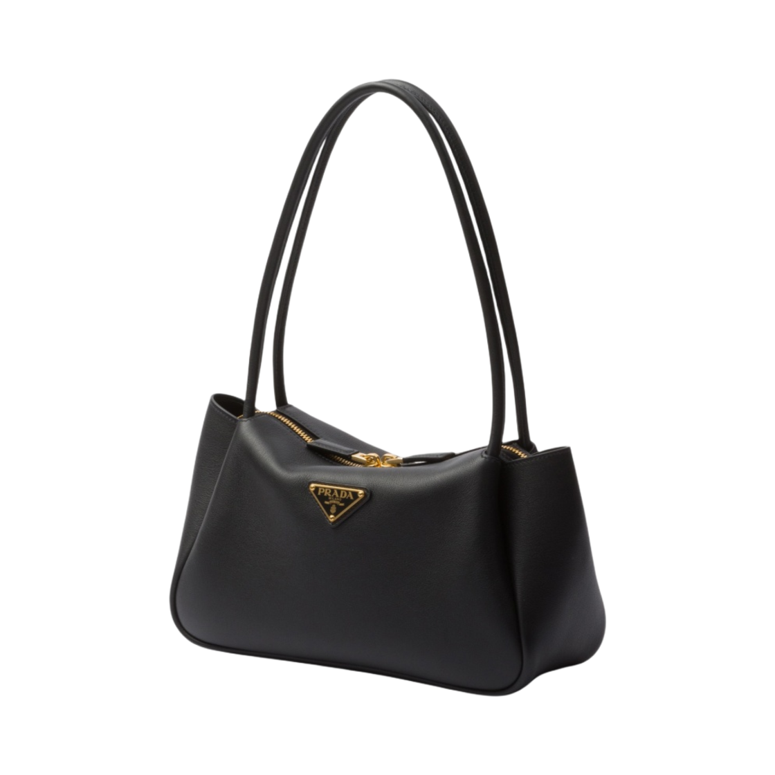 프라다 미디움 레더 핸드백 블랙(Prada Medium Leather Handbag Black) - 2