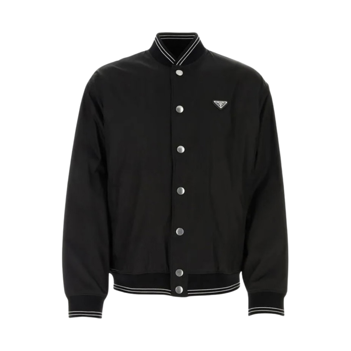 UJL96A-11JE-F0806 Prada Re-Nylon Bomber Jacket Black