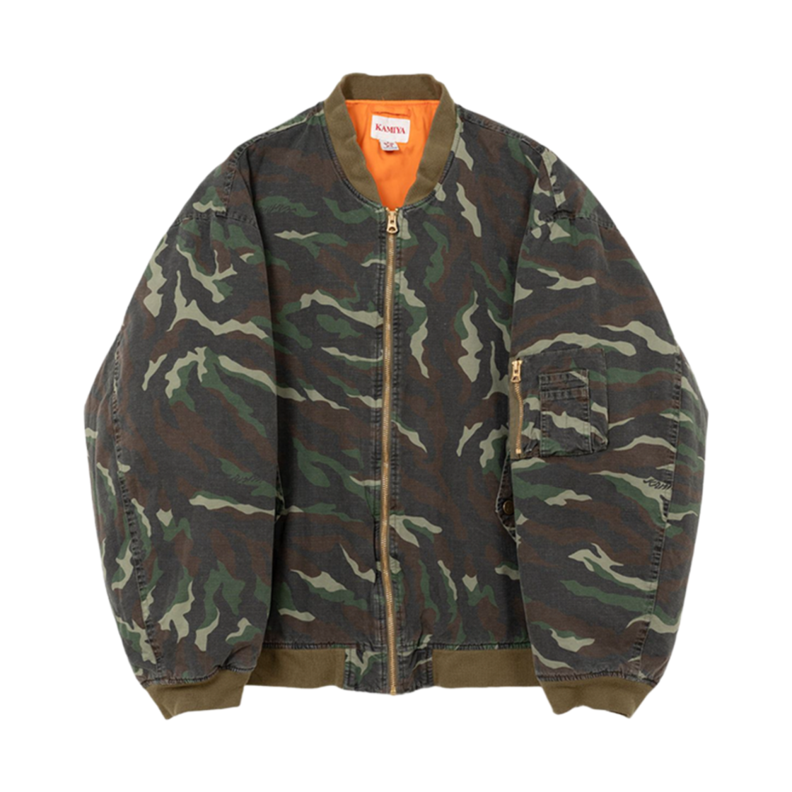 G14BL014 Kamiya Camouflage MA-1 Khaki