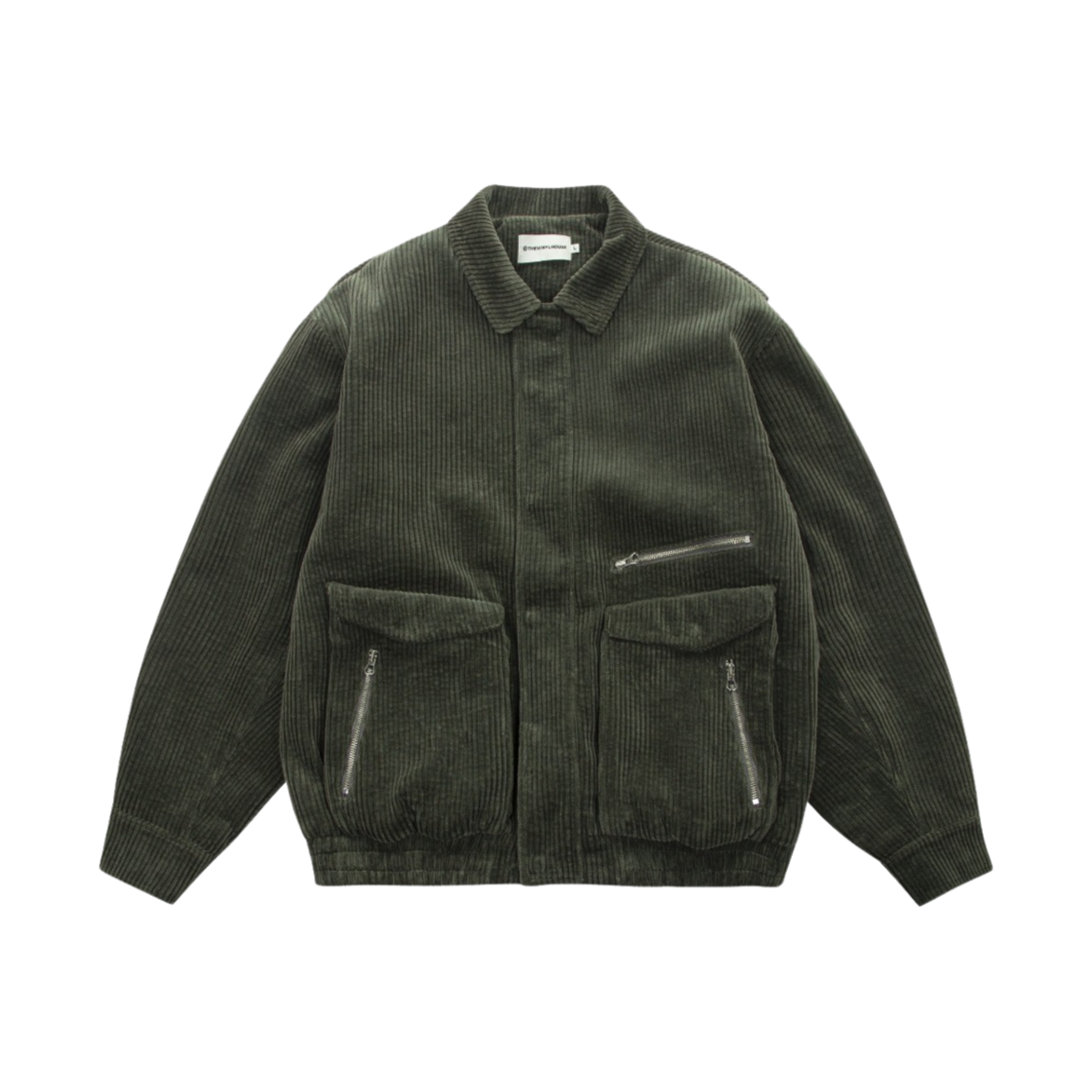 더바이닐하우스 코듀로이 블루종 카키