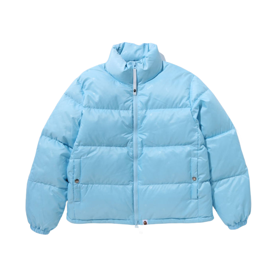 (W) 베이프 로고 패턴 다운 자켓 색스((W) BAPE Logo Pattern Down Jacket Sax) - 1
