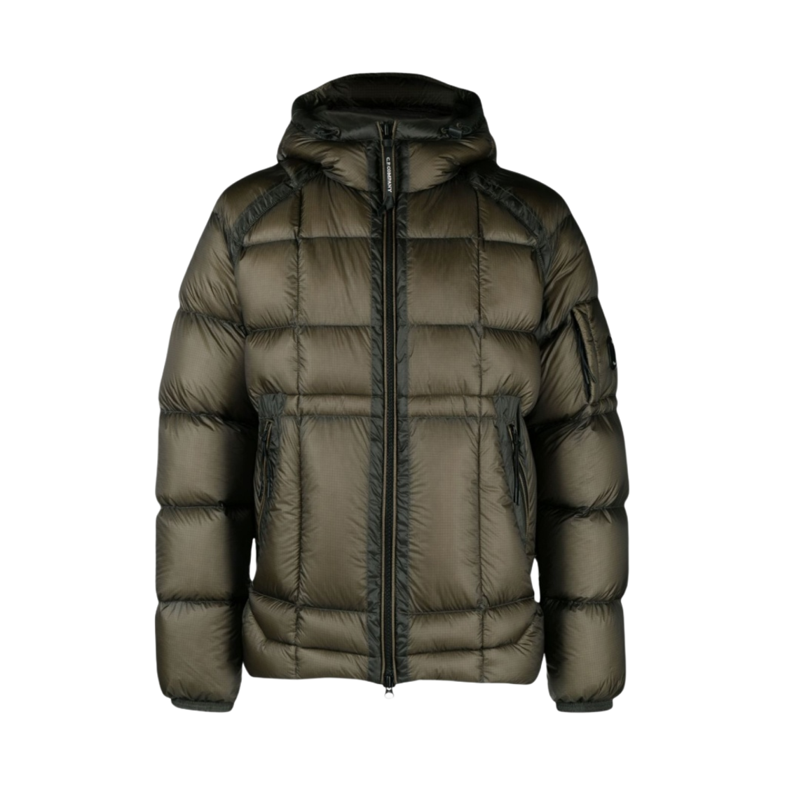 15CMOW211A006099A670 C.P. Company D.D Shell Hooded Quilted Down Jacket Olive Night - 23FW
