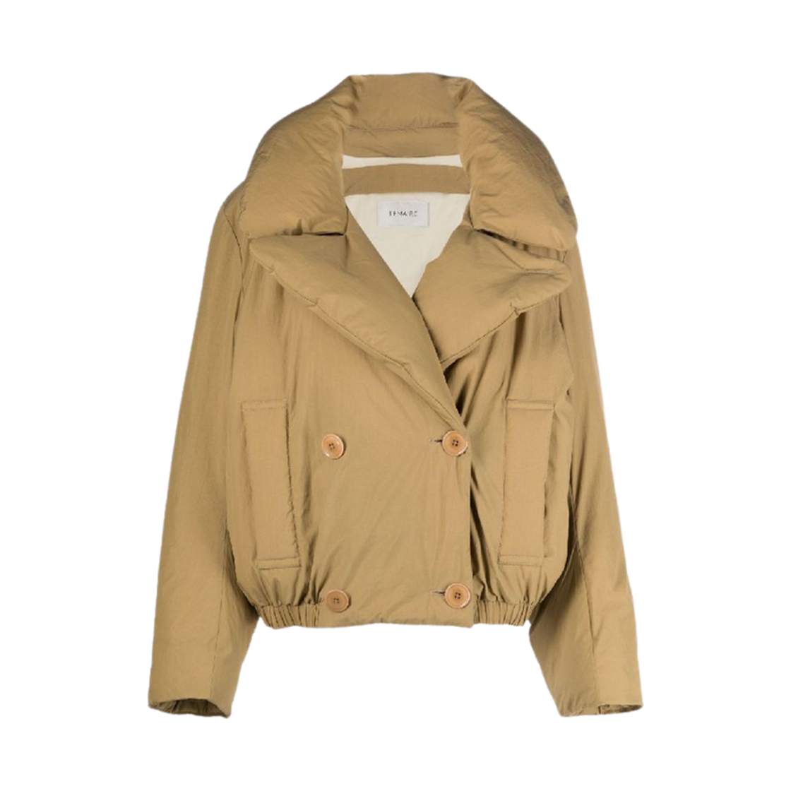 (W) 르메르 다운 퍼퍼 카반 코트 오커 카키((W) Lemaire Down Puffer Caban Coat Ochre Khaki)