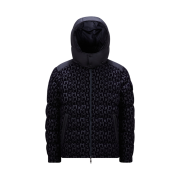Moncler Savoie Reversible Short Down Jacket Black Blue - 24FW