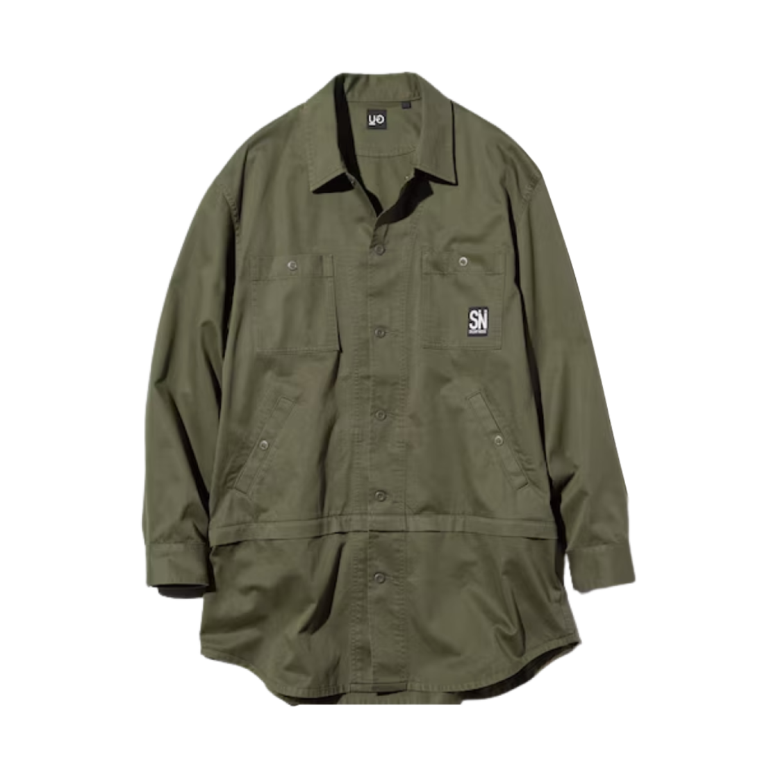 357031-57 GU x Undercover Tunic Shirt Olive - JP