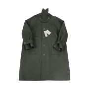 Undermycar Legion.02 Balmacaan Oversized Wool Coat Khaki