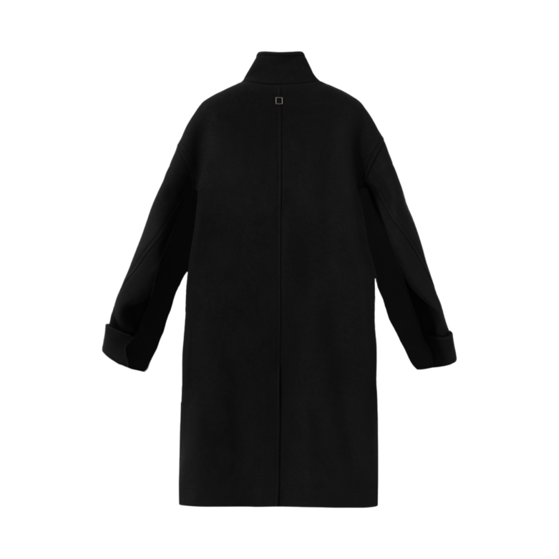 우영미 울블랜드 하이넥 코트 블랙 - 24FW(Wooyoungmi Wool Blend High Neck Coat Black - 24FW) - 2