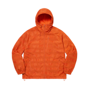 Supreme Logo Ripstop Hooded Track Jacket Orange - 21FW