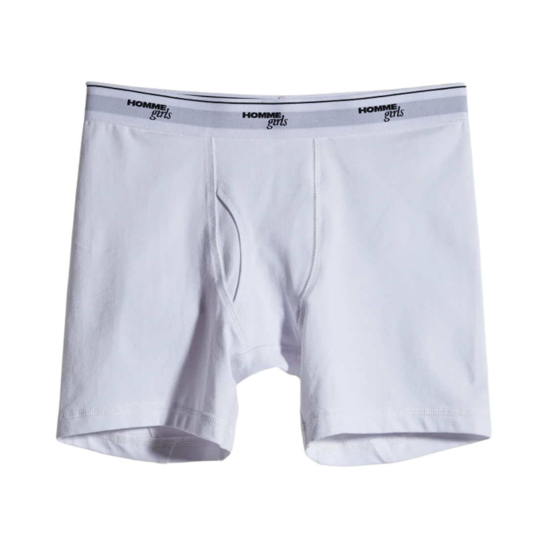 (W) 옴므걸스 박서 브리프 화이트((W) Homme Girls Boxer Briefs White)