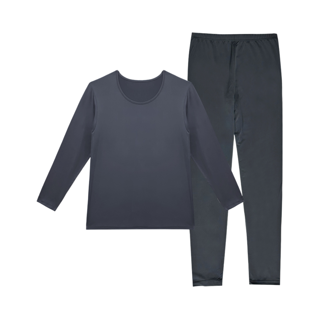 A-CT-GY-W (W) Aone Cozy Thermal Fleece Underwear Set Gray