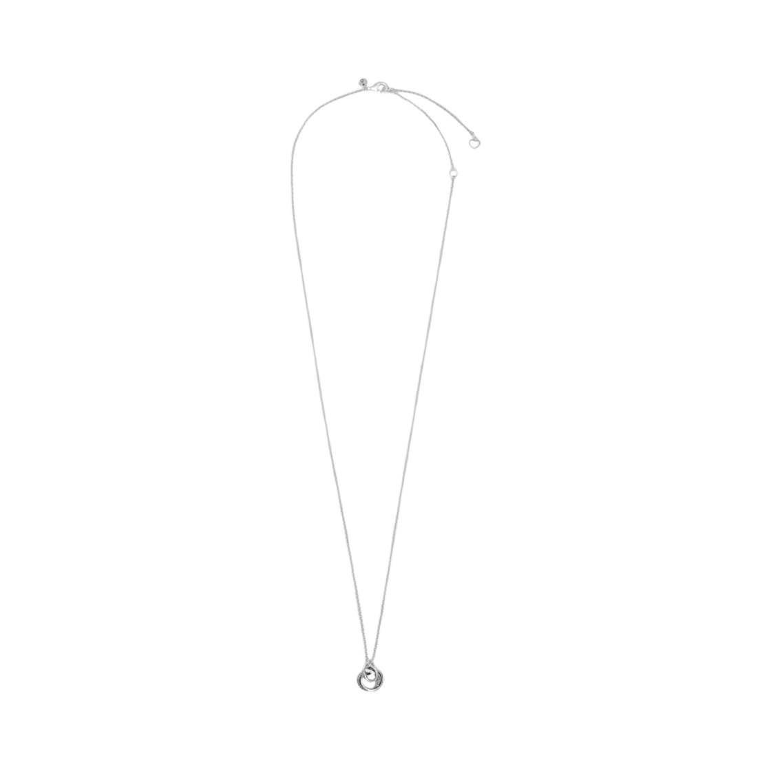 (W) 판도라 패밀리 올웨이즈 인서클드 펜던트 네클리스 스털링 실버 클리어((W) Pandora Family Always Encircled Pendant Necklace Sterling Silver Clear)