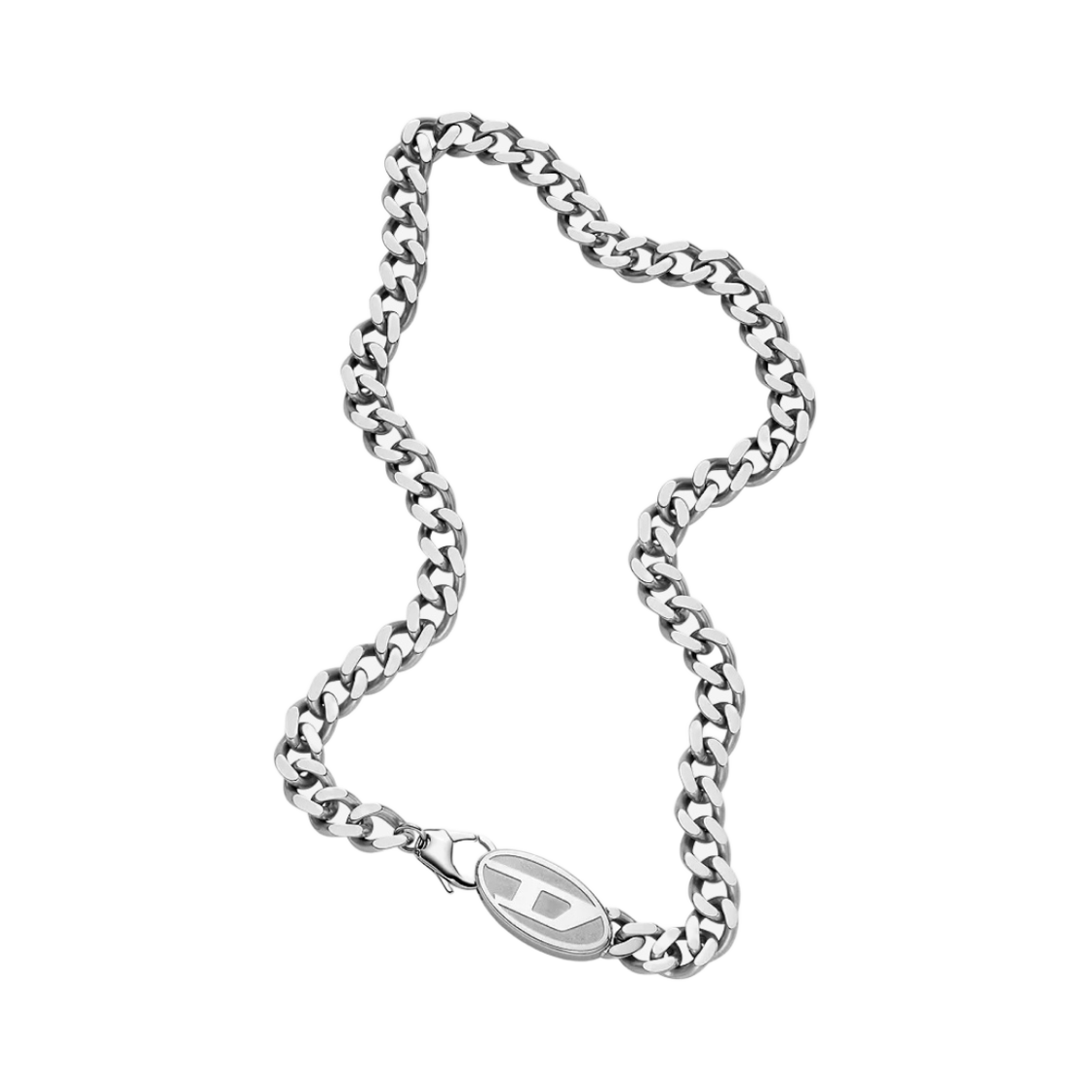 DX1509 Diesel Dx1509 Stainless Steel Chain Necklace Silver