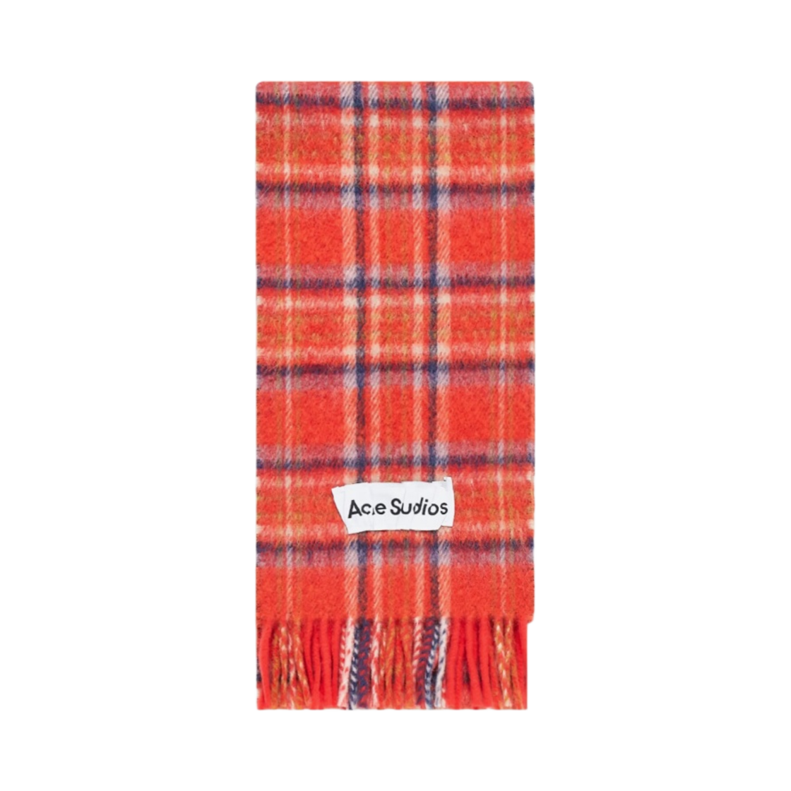 아크네 스튜디오 타탄 울 블렌드 머플러 레드(Acne Studios Tartan Wool Blend Muffler Red) - 1