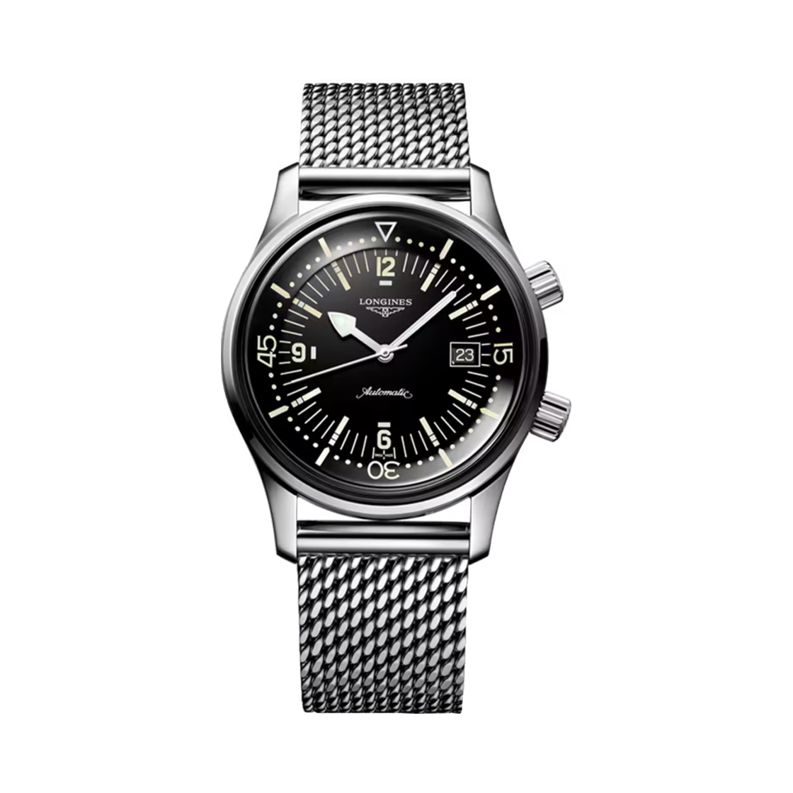 론진 레전드 다이버 오토매틱 42mm 스테인리스 스틸 블랙(Longines Legend Diver Automatic 42mm Stainless Steel Black)
