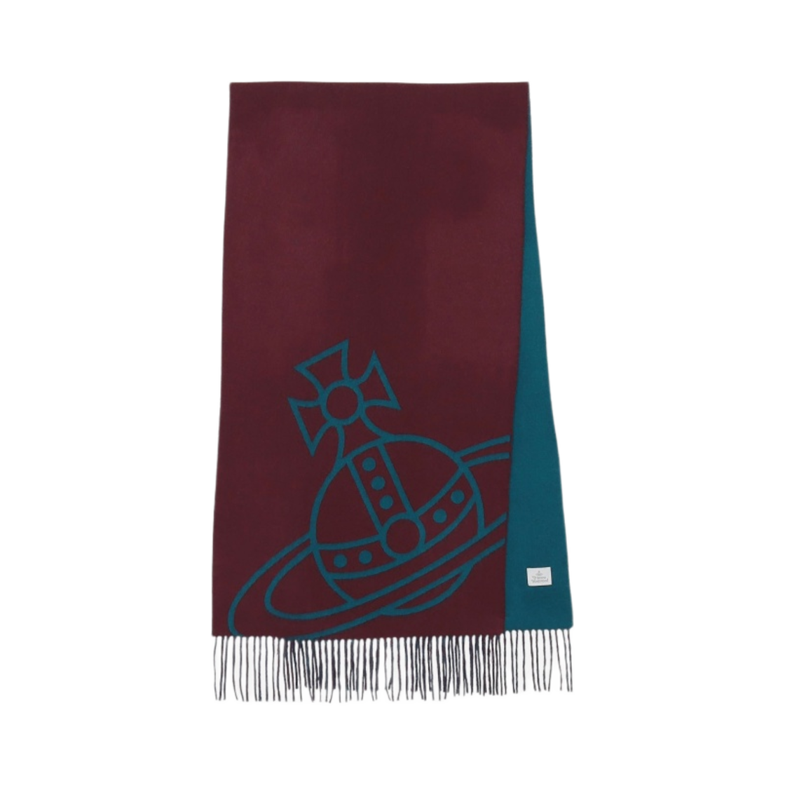 비비안 웨스트우드 리버시블 울 머플러 다크 레드(Vivienne Westwood Reversible Wool Muffler Dark Red) - 1