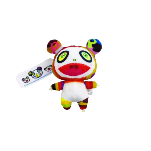 Kaikai Kiki Mini Panda Plush Keychain Red Mouth