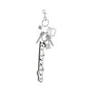 (W) Balenciaga Kit Keychain Multicolored