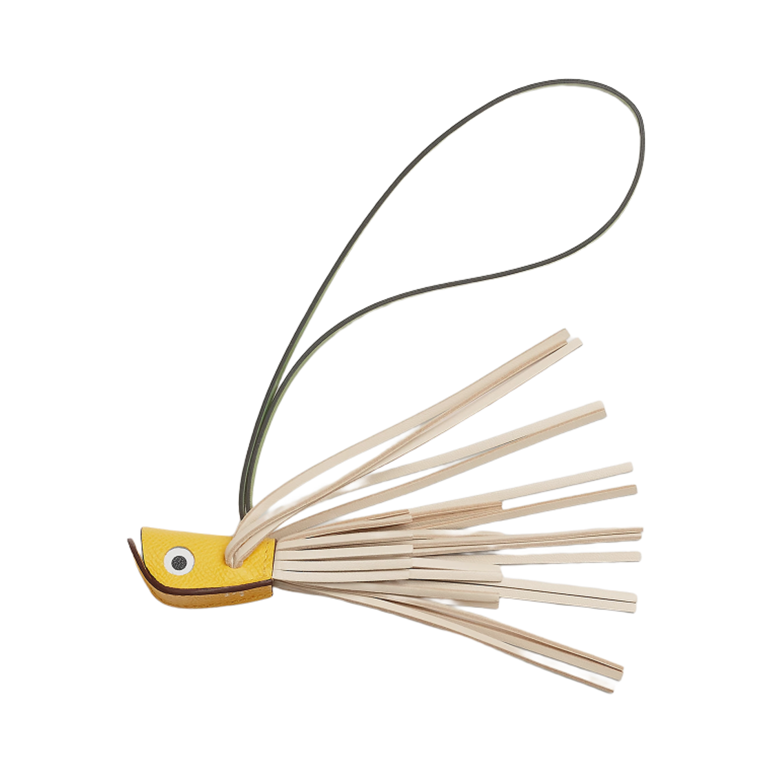 에르메스 푸아송 참 앱송 스위프트 밀로 죤 드 나폴리 크레 베르 크리케 블랑(Hermes Poisson Charm Epsom Swift Milo Jaune De Naples Craie Vert Criquet Blanc) - 1