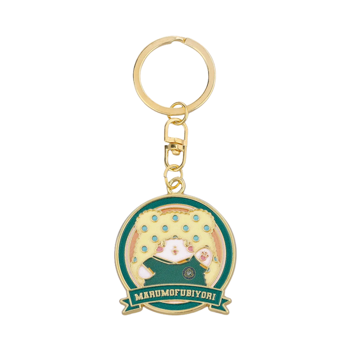 K 리그 x 산리오 캐릭터즈 2025 메탈 키링 딩구리 데이즈 김포 FC 그린(K League x Sanrio Characters 2025 Metal Keyring Marumofubiyori Gimpo FC Green)