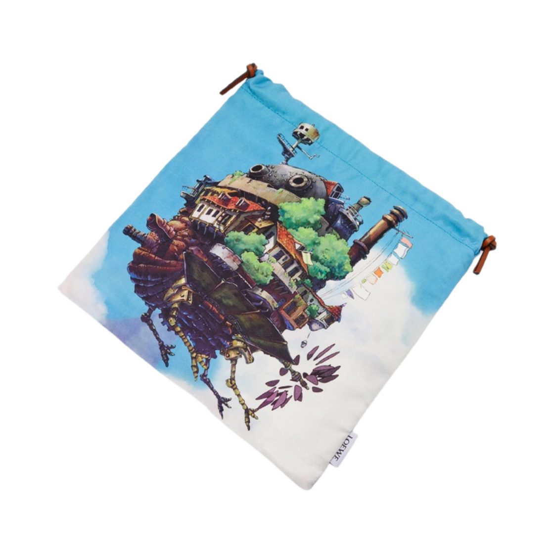 로에베 x 하울의 움직이는 성 무빙 캐슬 드로우스트링 파우치 캔버스 멀티컬러(Loewe x Howl's Moving Castle Moving Castle Drawstring Pouch in Canvas Multicolor) - 3