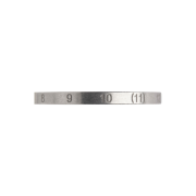Maison Margiela Numerical Slim Silver Ring Silver