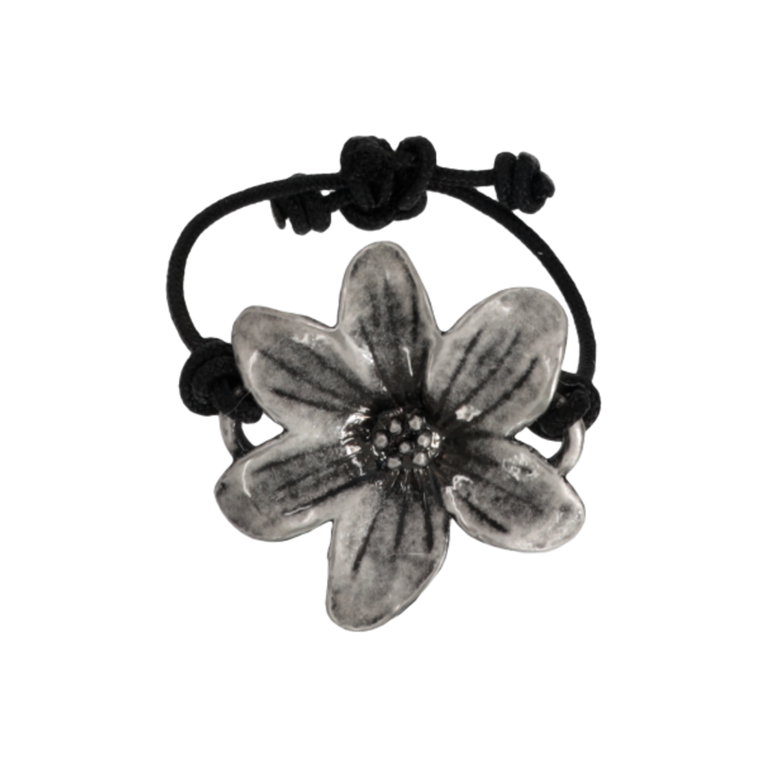 엔프프 페탈 스트링 링 블랙