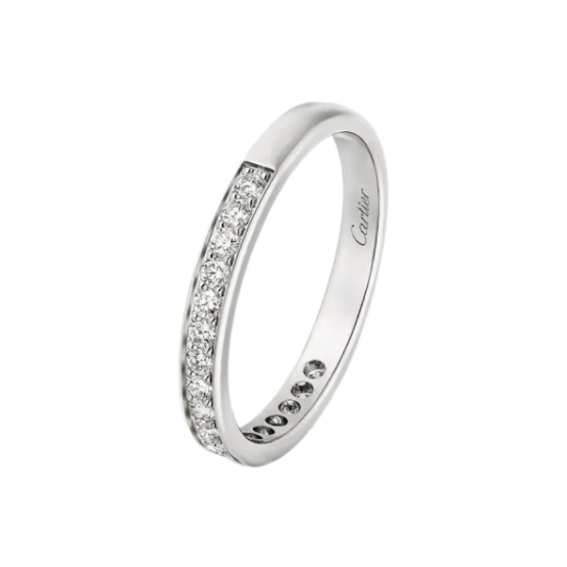 까르띠에 1895 웨딩 밴드 플래티넘 다이아몬드(Cartier 1895 Wedding Band Platinum Diamond) - 1