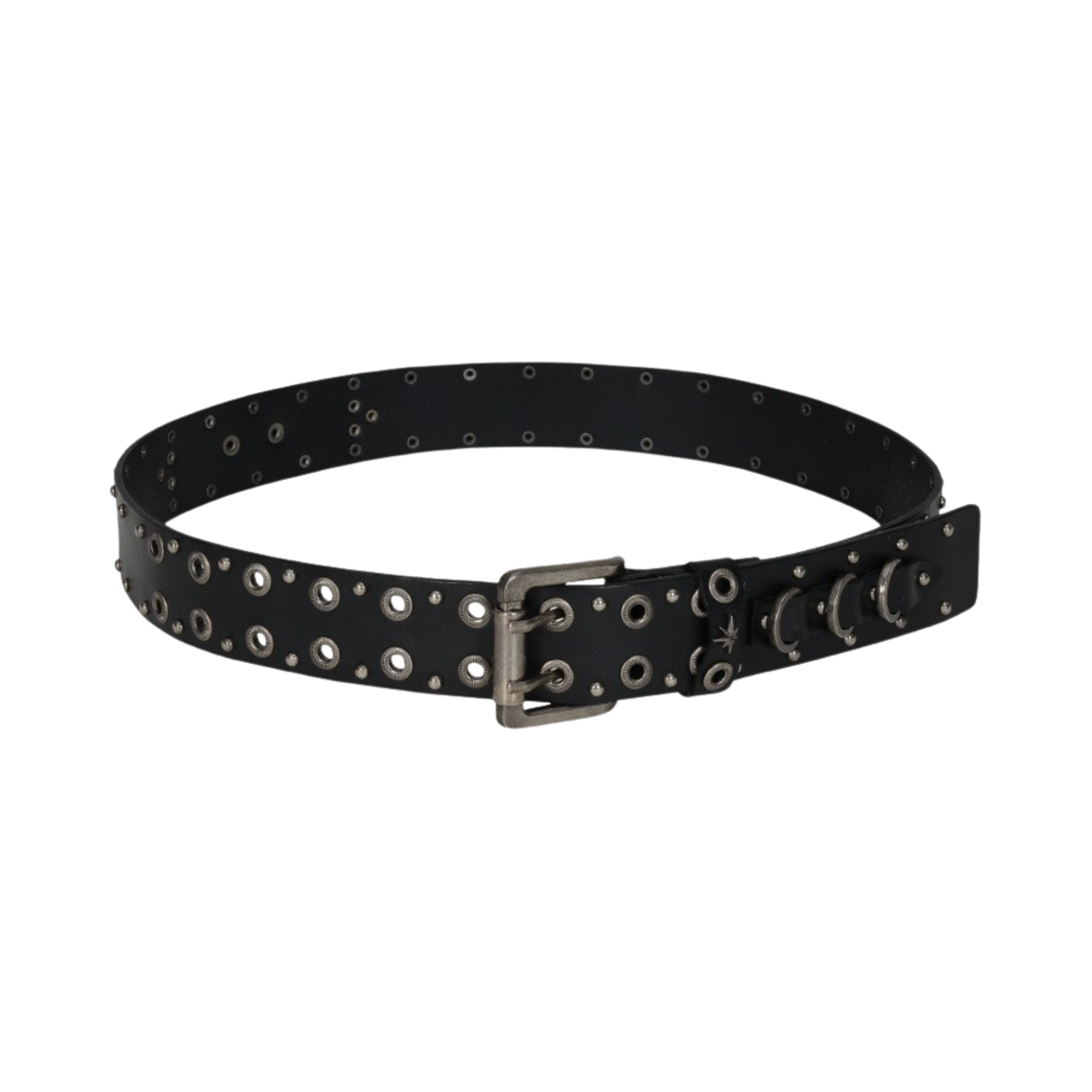 베이컨트 아카이브 블렌하임 더블 스터드 벨트 블랙(Vacant Archive Blenheim Double Stud Belt Black)