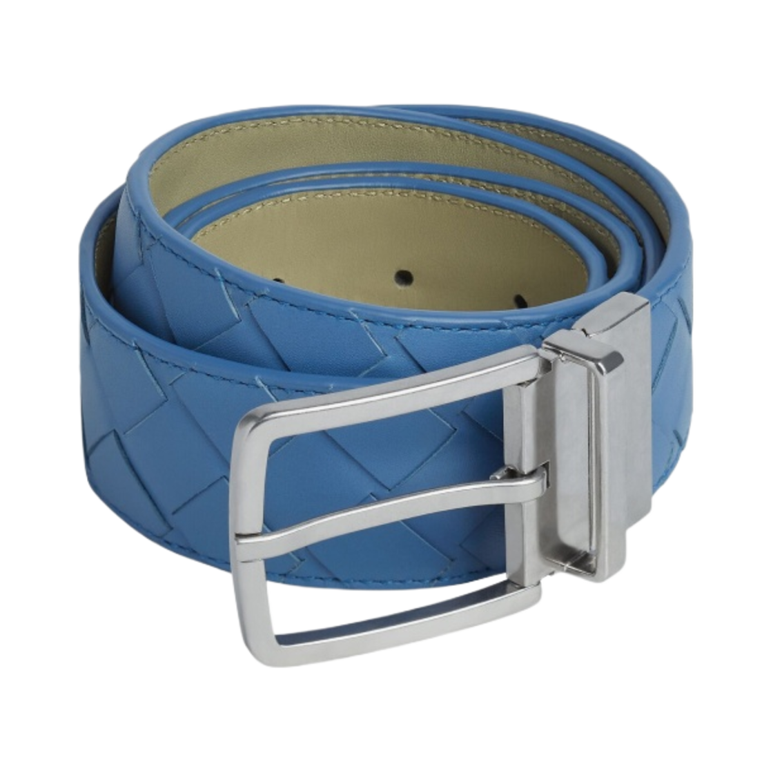 보테가 베네타 인트레치아토 리버시블 벨트 서프 트래버틴(Bottega Veneta Intrecciato Reversible Belt Surf Travertine) - 1