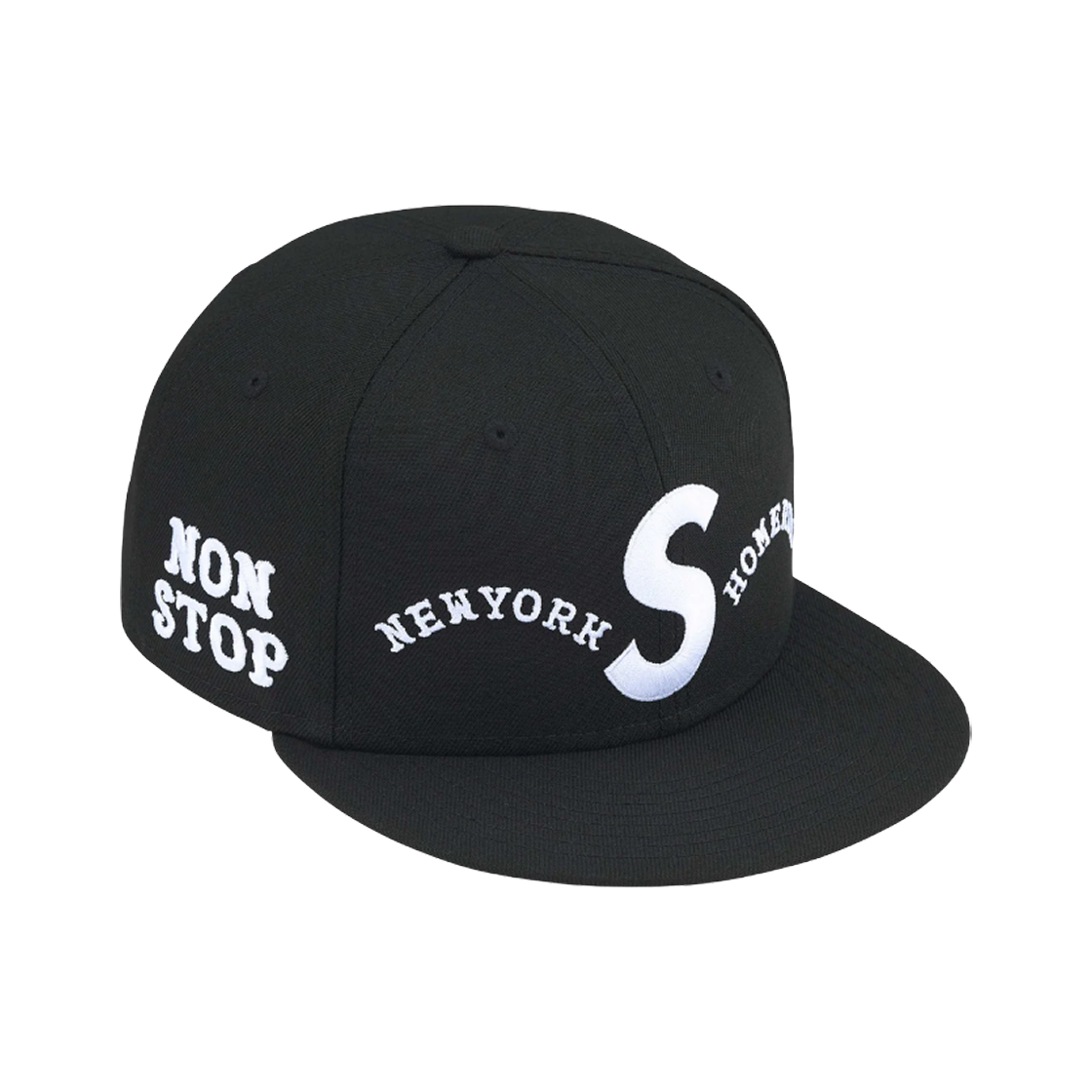슈프림 x 홈런 S 로고 뉴에라 블랙 - 25SS(Supreme x Homerun S Logo New Era Black - 25SS)
