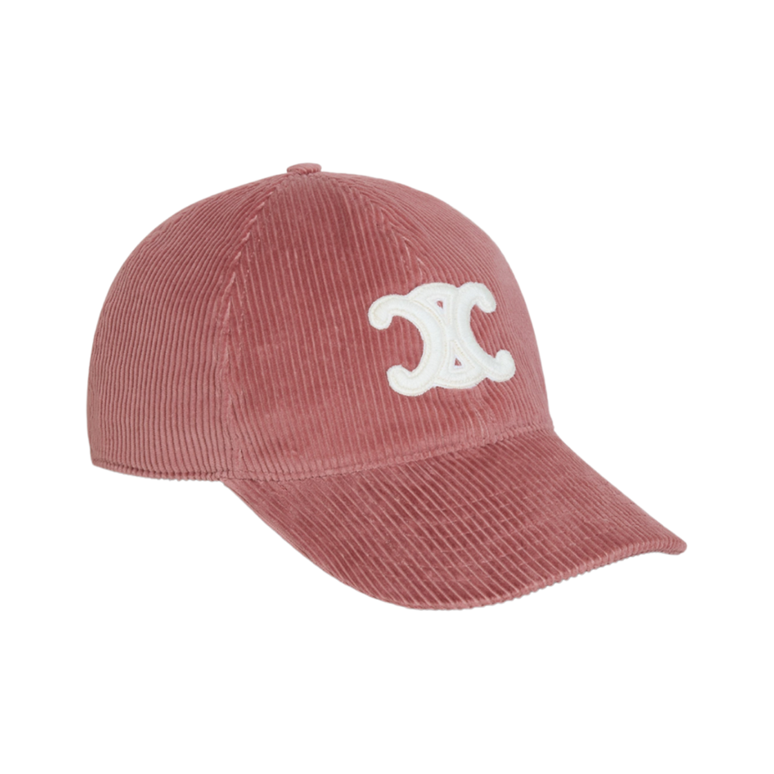 셀린느 트리옹프 베이스볼 캡 코듀로이 로즈 뿌드르(Celine Triomphe Baseball Cap in Corduroy Rose Poudre) - 1