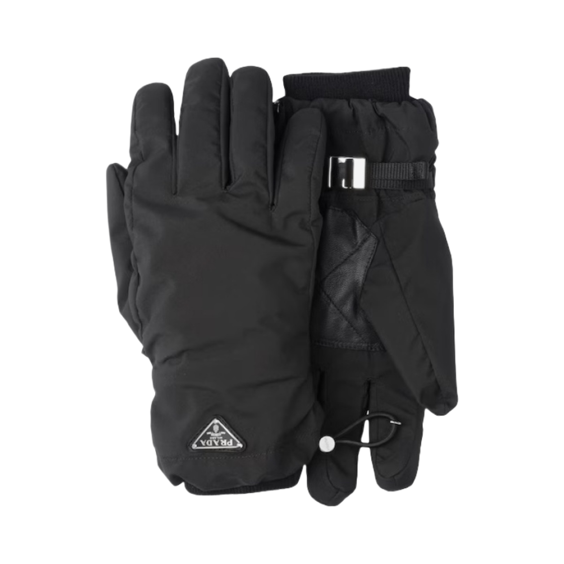 2GG092-2DWA-F0002 Prada Re-Nylon Gloves Black - 대표 이미지 #1